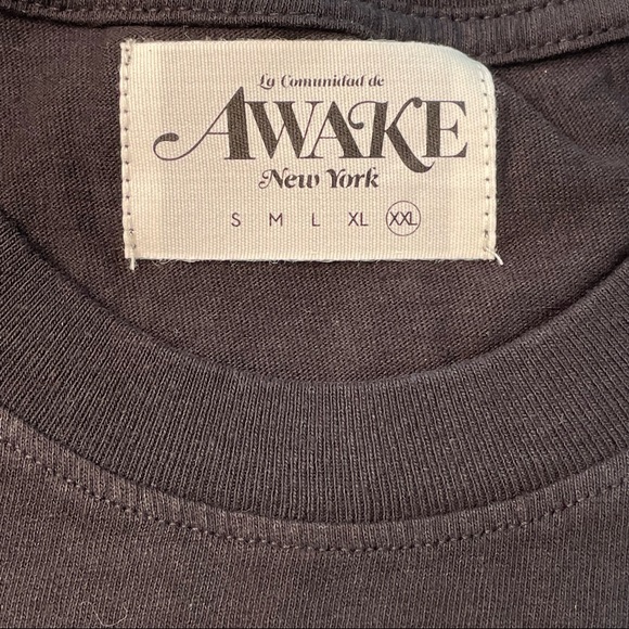 Awake New York Black Color Bunny Tee Shirt Mens XXL Size - Picture 5 of 7